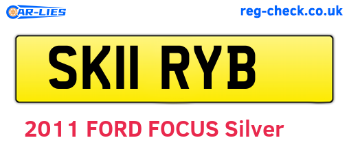 SK11RYB are the vehicle registration plates.