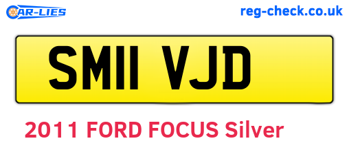 SM11VJD are the vehicle registration plates.