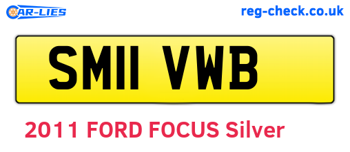 SM11VWB are the vehicle registration plates.