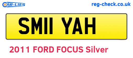 SM11YAH are the vehicle registration plates.