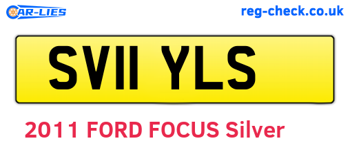 SV11YLS are the vehicle registration plates.