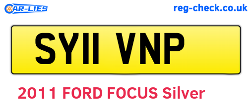 SY11VNP are the vehicle registration plates.