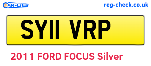 SY11VRP are the vehicle registration plates.
