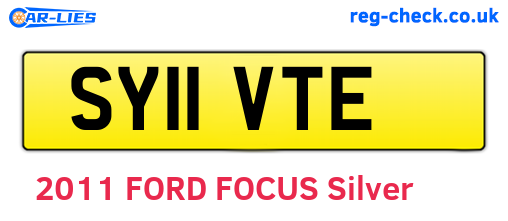 SY11VTE are the vehicle registration plates.