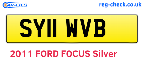 SY11WVB are the vehicle registration plates.