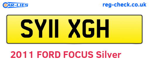 SY11XGH are the vehicle registration plates.