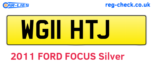 WG11HTJ are the vehicle registration plates.
