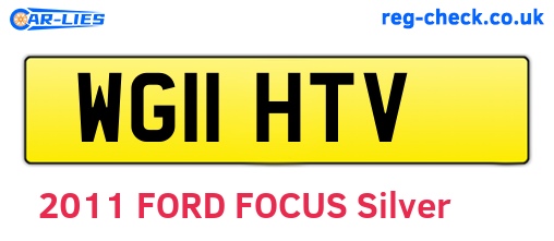 WG11HTV are the vehicle registration plates.