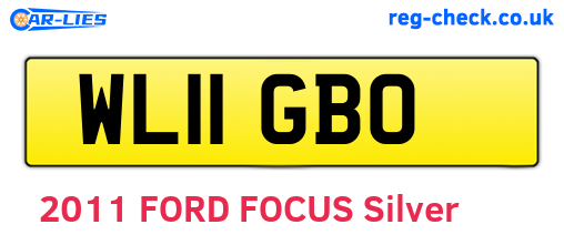 WL11GBO are the vehicle registration plates.