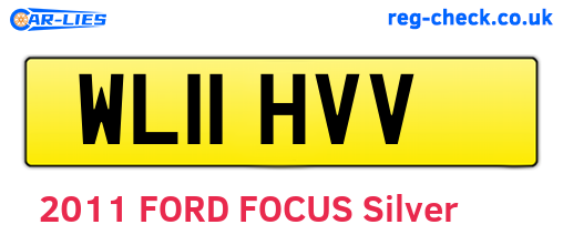 WL11HVV are the vehicle registration plates.