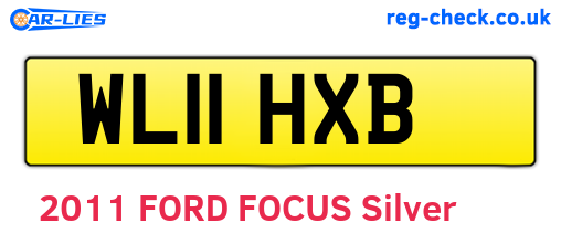 WL11HXB are the vehicle registration plates.