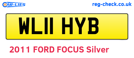 WL11HYB are the vehicle registration plates.
