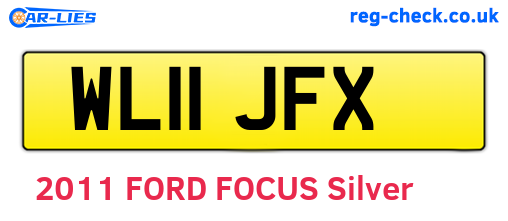 WL11JFX are the vehicle registration plates.