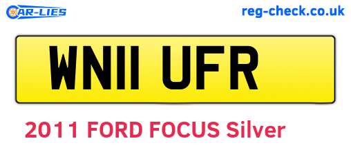 WN11UFR are the vehicle registration plates.
