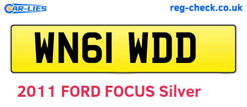WN61WDD are the vehicle registration plates.