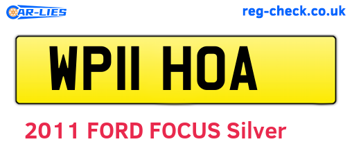WP11HOA are the vehicle registration plates.