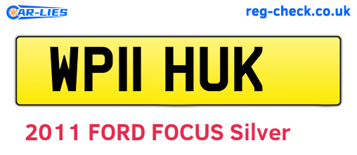 WP11HUK are the vehicle registration plates.