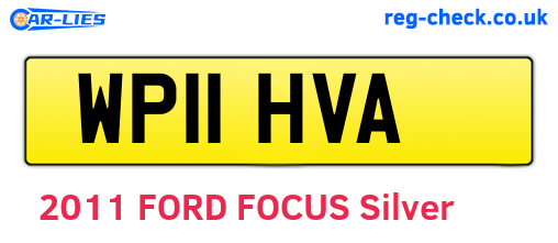 WP11HVA are the vehicle registration plates.