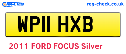 WP11HXB are the vehicle registration plates.
