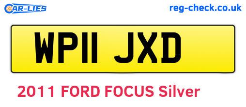 WP11JXD are the vehicle registration plates.