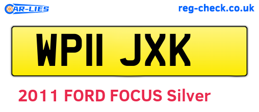 WP11JXK are the vehicle registration plates.