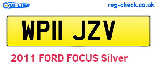 WP11JZV are the vehicle registration plates.