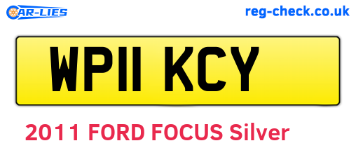 WP11KCY are the vehicle registration plates.