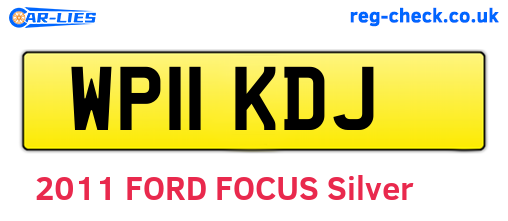 WP11KDJ are the vehicle registration plates.