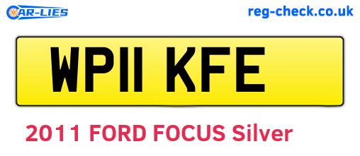 WP11KFE are the vehicle registration plates.