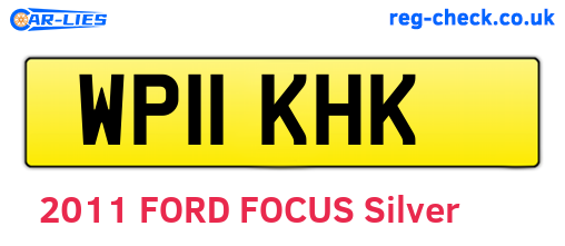 WP11KHK are the vehicle registration plates.