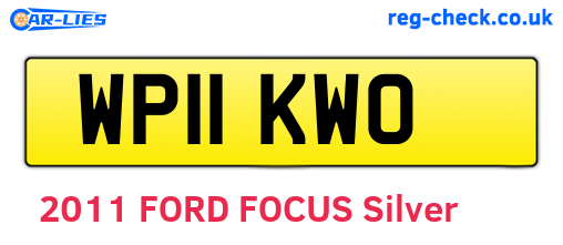 WP11KWO are the vehicle registration plates.