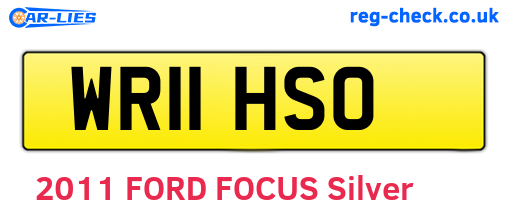 WR11HSO are the vehicle registration plates.