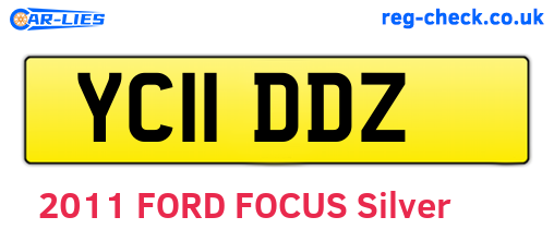 YC11DDZ are the vehicle registration plates.