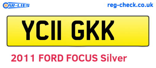 YC11GKK are the vehicle registration plates.