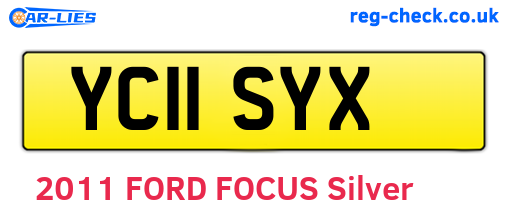 YC11SYX are the vehicle registration plates.