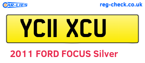 YC11XCU are the vehicle registration plates.