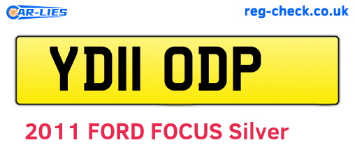 YD11ODP are the vehicle registration plates.