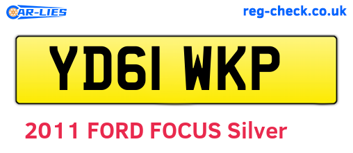 YD61WKP are the vehicle registration plates.