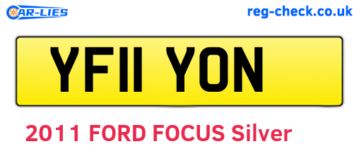YF11YON are the vehicle registration plates.