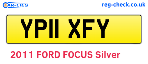 YP11XFY are the vehicle registration plates.