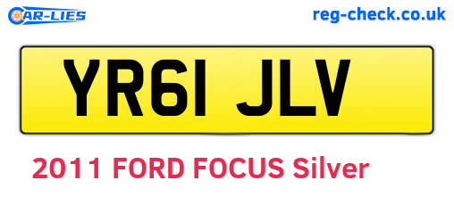 YR61JLV are the vehicle registration plates.