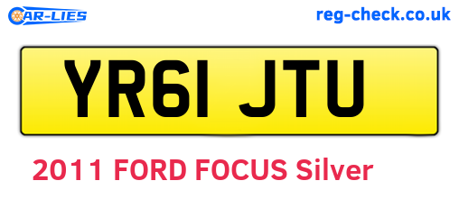 YR61JTU are the vehicle registration plates.