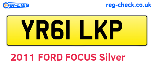YR61LKP are the vehicle registration plates.