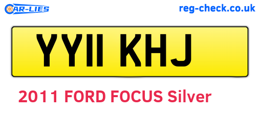YY11KHJ are the vehicle registration plates.
