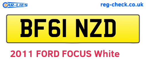 BF61NZD are the vehicle registration plates.