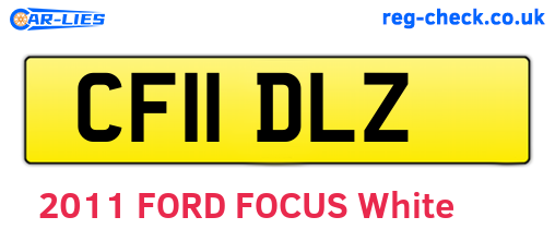 CF11DLZ are the vehicle registration plates.