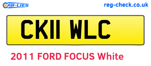 CK11WLC are the vehicle registration plates.