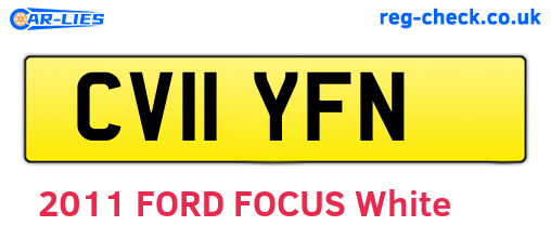 CV11YFN are the vehicle registration plates.