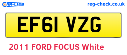 EF61VZG are the vehicle registration plates.