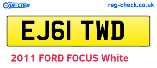 EJ61TWD are the vehicle registration plates.